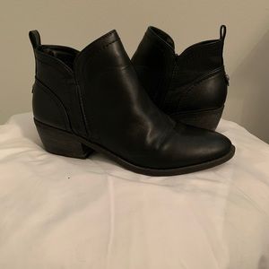 black ankle boots